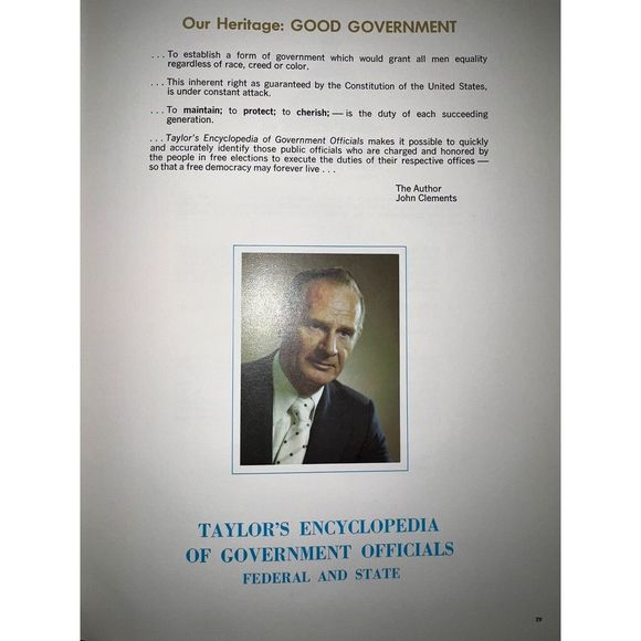 Taylor's Encyclopedia of Government Officials Federal and State Volume V 1975-76 - Picture 8 of 9